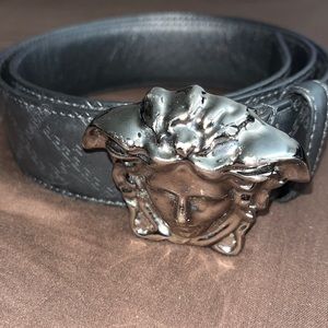 MENS VERSACE BELT BLK SIZE 32